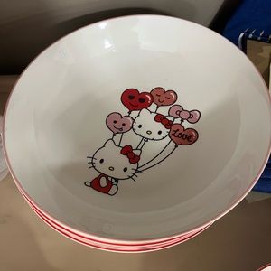 Hello kitty valentines plate